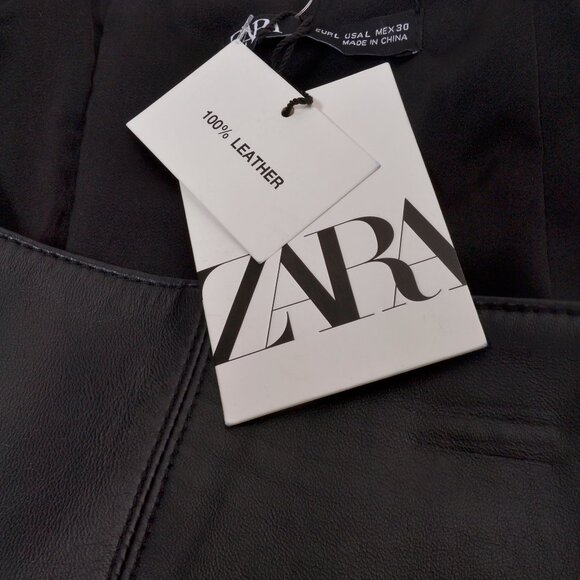ZARA Zip Front Leather Corset Belt - Picture 5 of 5